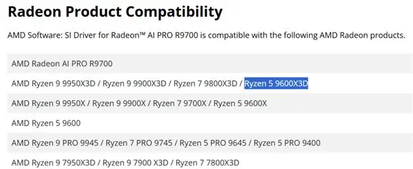 9800X3D_AMD锐龙5 9500F 锐龙7 9700F 锐龙5 9600 X3D 锐龙7 9700 X3D