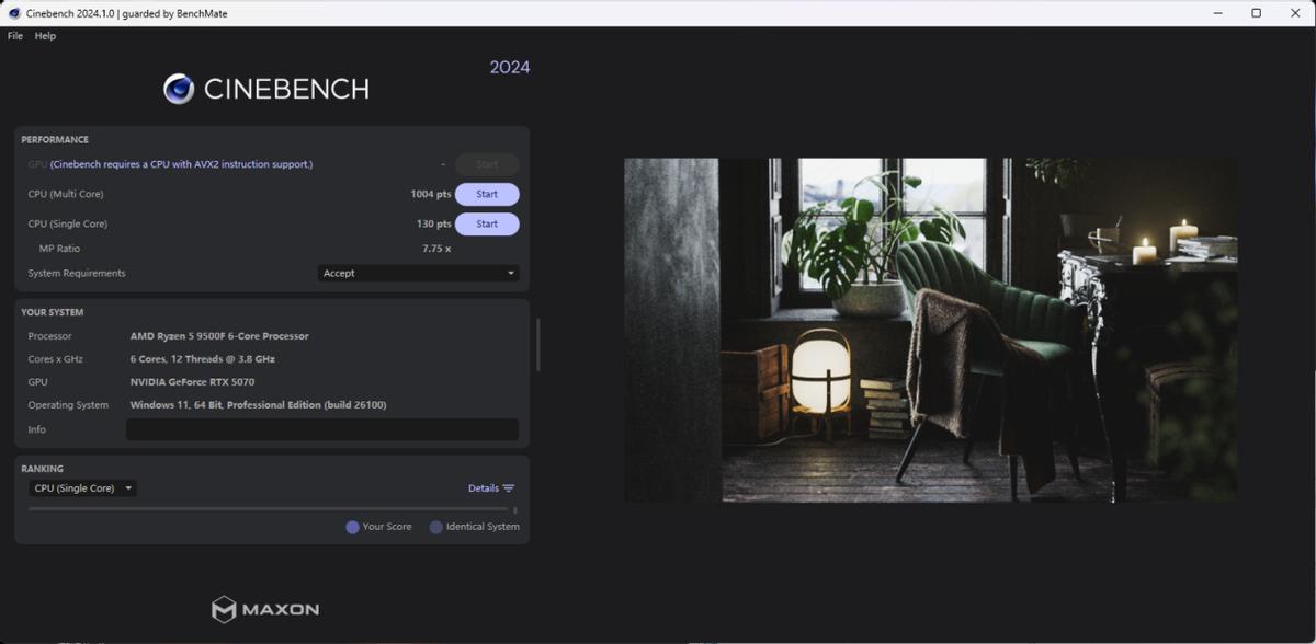 Ryzen 5 9500F 华硕TX GAMING B850M WIFI W 性能测试_9500F