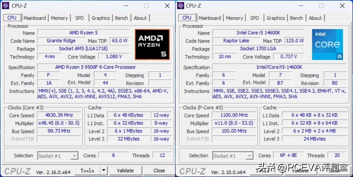 AMD Ryzen 5 9500F performance comparison_9500F_Ryzen 5 9500F review