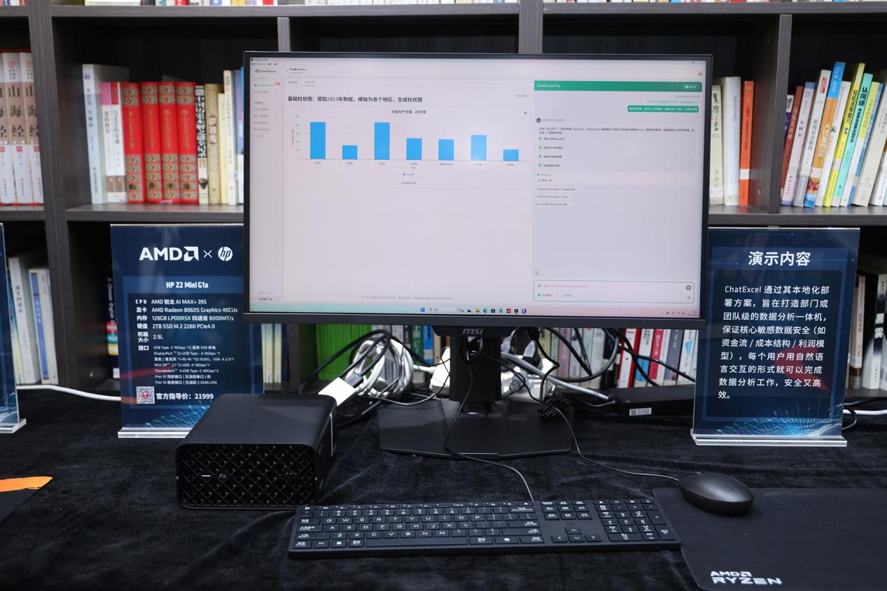 锐龙 AI 商用解决方案_AMD锐龙AI Max+ 395 迷你AI工作站 端侧AI算力普惠