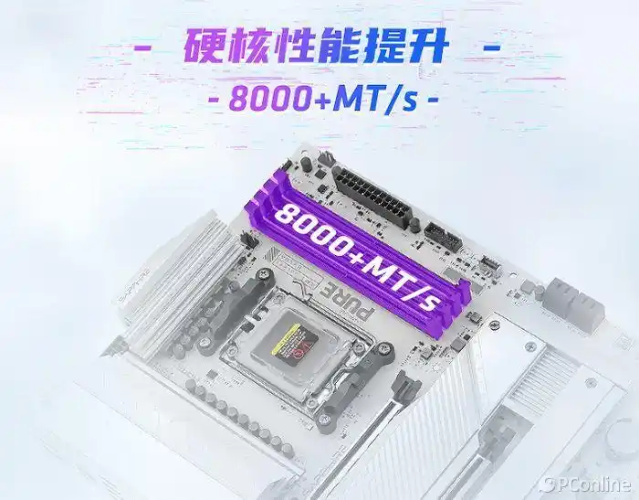 AM5平台BIOS优化体验_蓝宝石PURE极地B850A WIFI主板_9950X3D