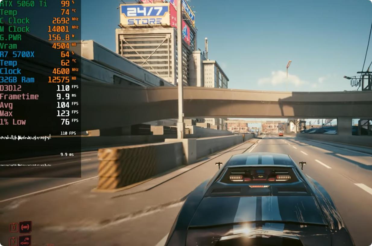 Ryzen 7 5700X游戏性能测试_5700G_GeForce RTX 5060 Ti 8GB评测
