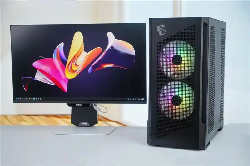 背插机箱设计创新_微星MPG VELOX 300R AIRFLOW PZ刀锋机箱_9950X3D