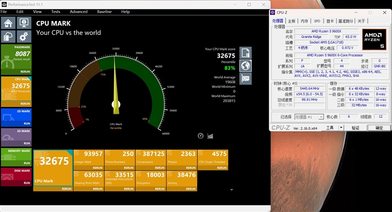 谁不爱低温静音 性能还更强的!酷睿Ultra 5 230F vs 锐龙5 9600X生产力、功耗、温度全方位对比