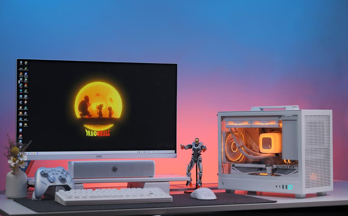 桌面小钢炮MATX机箱 高颜值小体积主机配置 5070星曜LUNA显卡_9700X