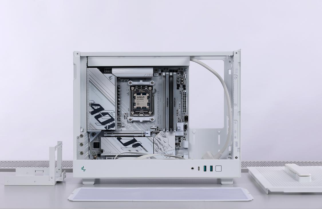 桌面小钢炮MATX机箱 高颜值小体积主机配置 5070星曜LUNA显卡_9700X