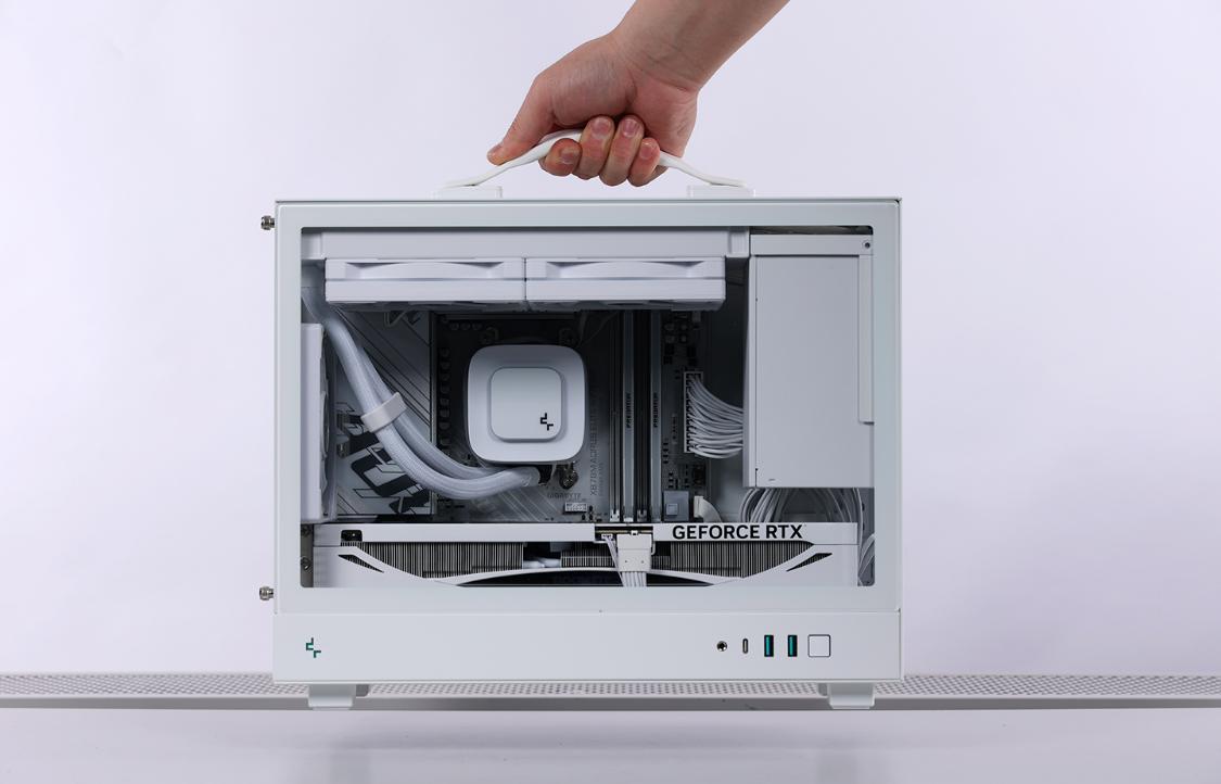 9700X_桌面小钢炮MATX机箱 高颜值小体积主机配置 5070星曜LUNA显卡