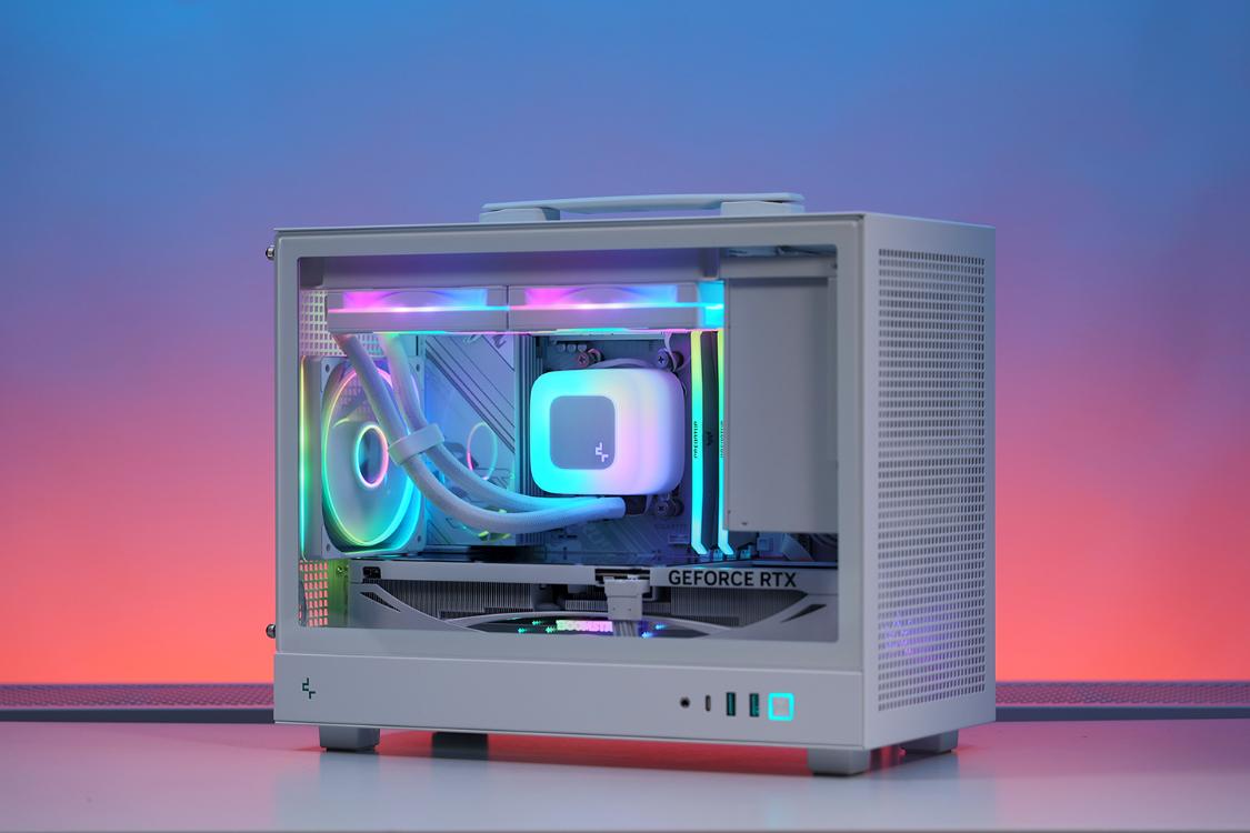 桌面小钢炮MATX机箱 高颜值小体积主机配置 5070星曜LUNA显卡_9700X