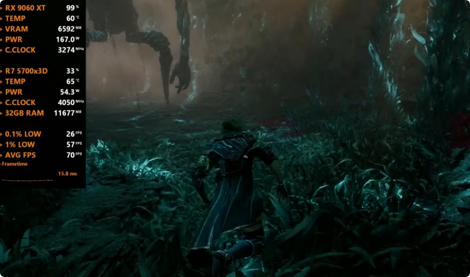 Ryzen 7 5700X3D Radeon RX 9060 XT 16GB 1440P游戏性能测试_DDR5价格暴涨AM4平台过渡方案_5700X