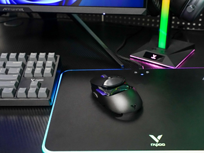 客制化OLED显示屏 原相3395引擎搭配4K技术 雷柏VT960PRO无线游戏鼠标评测