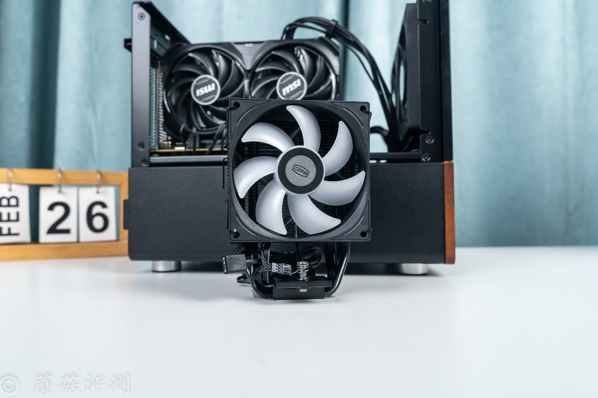 9800X3D_超频3红海H4 ARGB风冷散热器 mini塔式散热器 下压式散热器