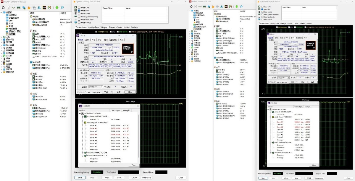 超频3红海H4 ARGB风冷散热器 mini塔式散热器 下压式散热器_9800X3D