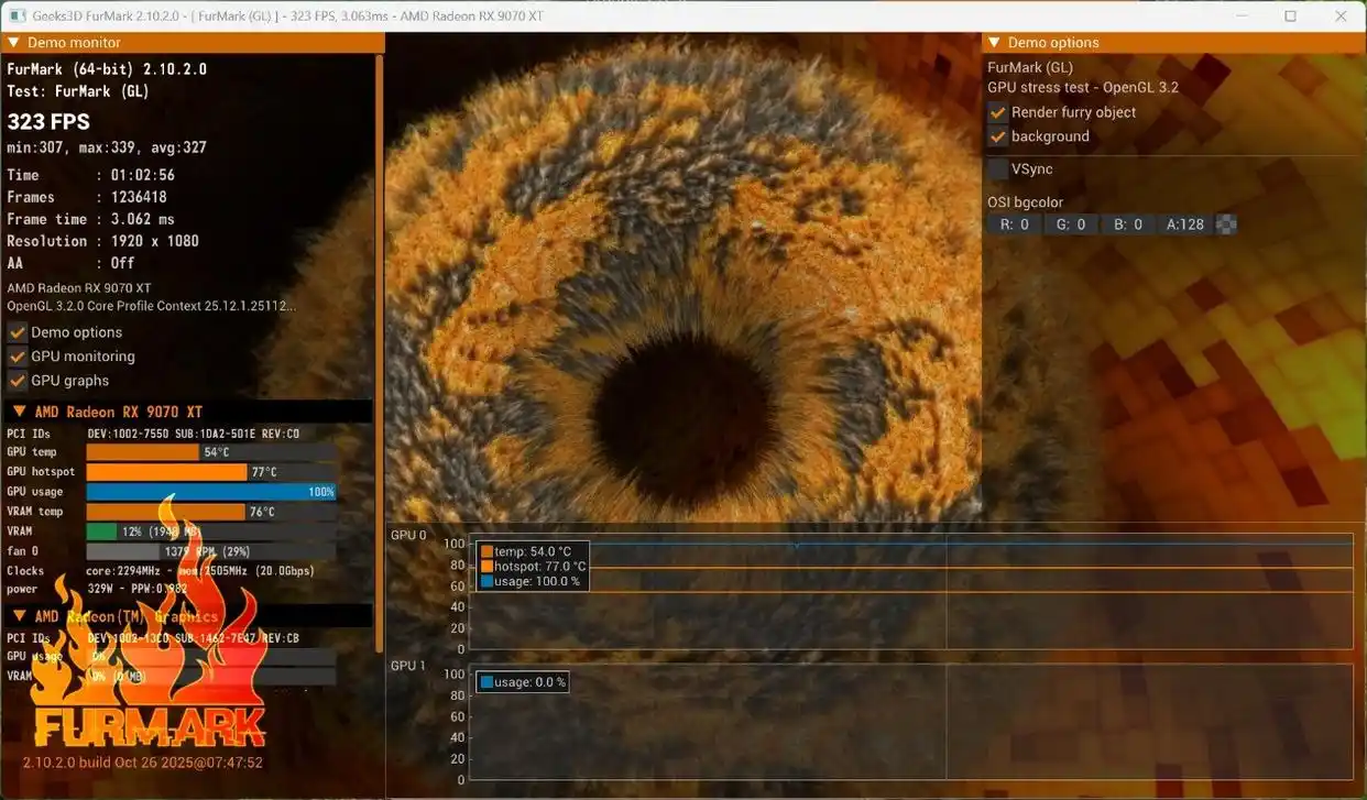 蓝宝石NiTRO+氮动极光RX9070XT Phantomlink评测_RX9070XT 16G D6 显卡性能评测_9800X3D