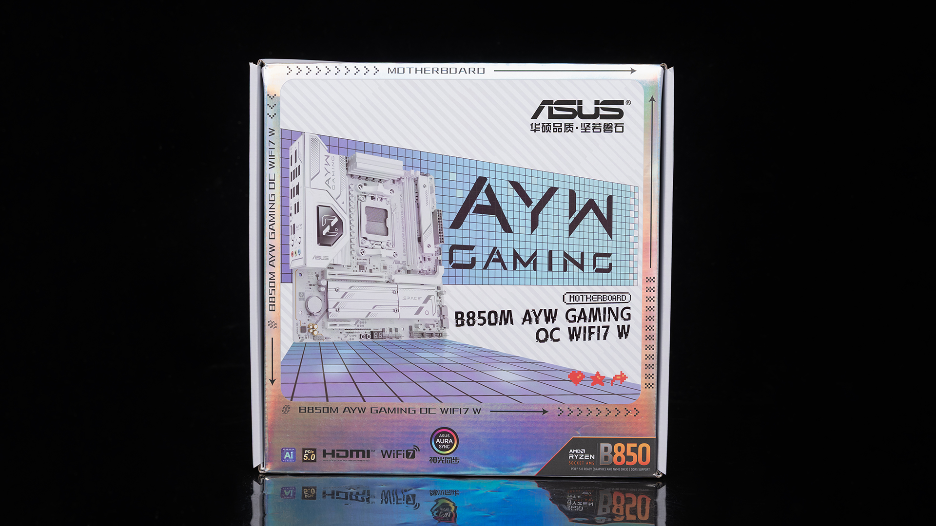 9800X3D_AMD 9800X3D 华硕B850M AYW OC 索泰RTX 5070 Ti 双屏幕超频主机配置