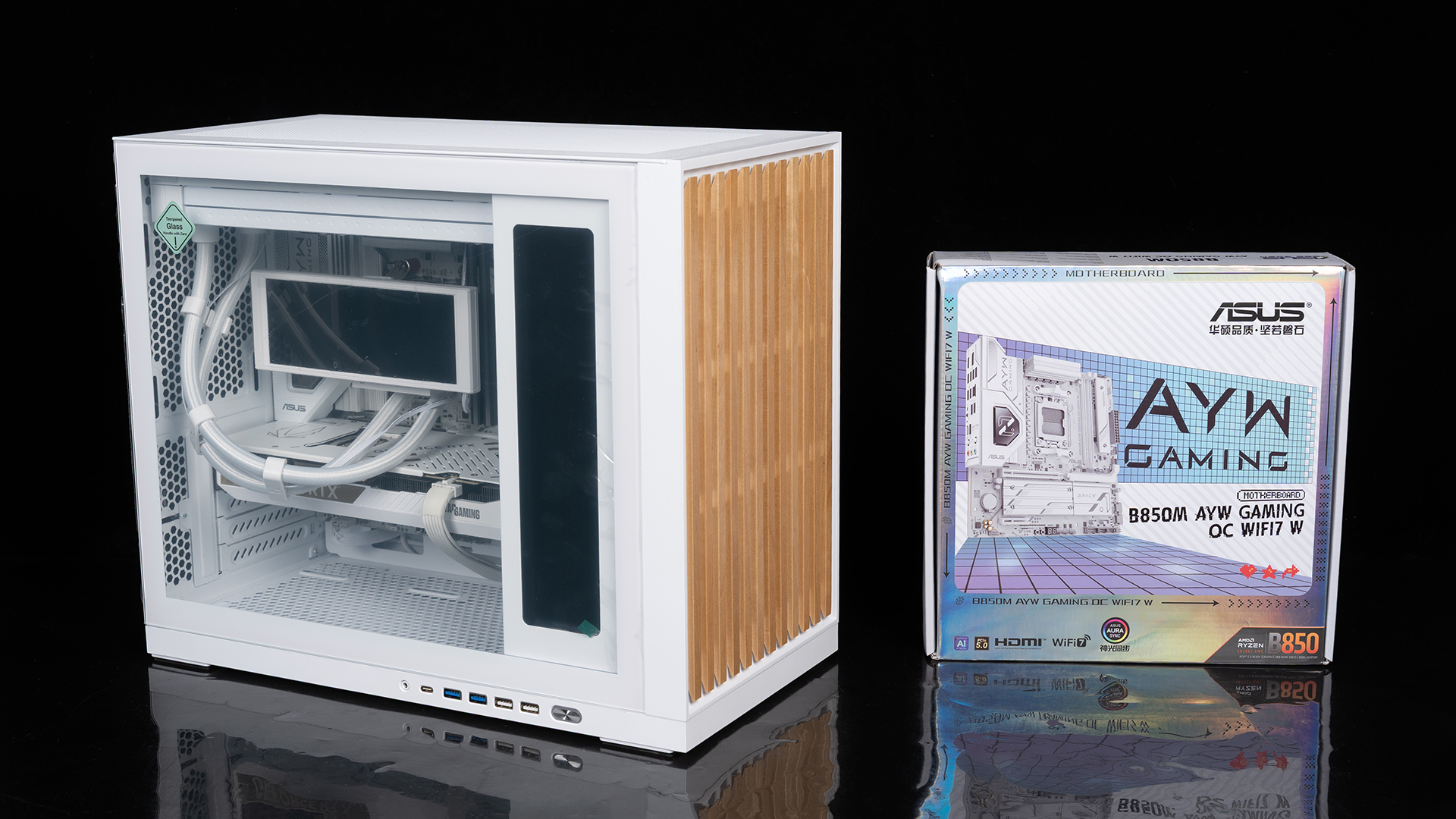 9800X3D_AMD 9800X3D 华硕B850M AYW OC 索泰RTX 5070 Ti 双屏幕超频主机配置