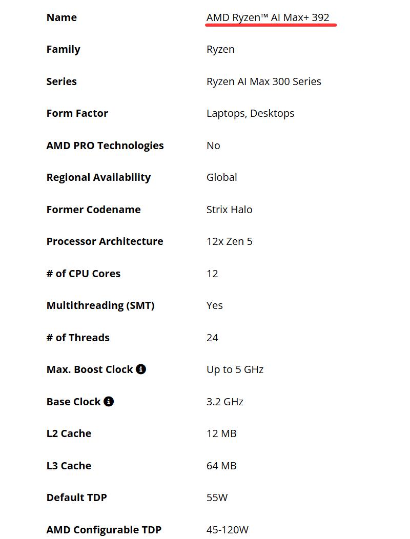 Ryzen AI Max+ 392 Geekbench score_Ryzen AI_Ryzen AI Max+ 392 performance comparison Ryzen 7 9800X3D