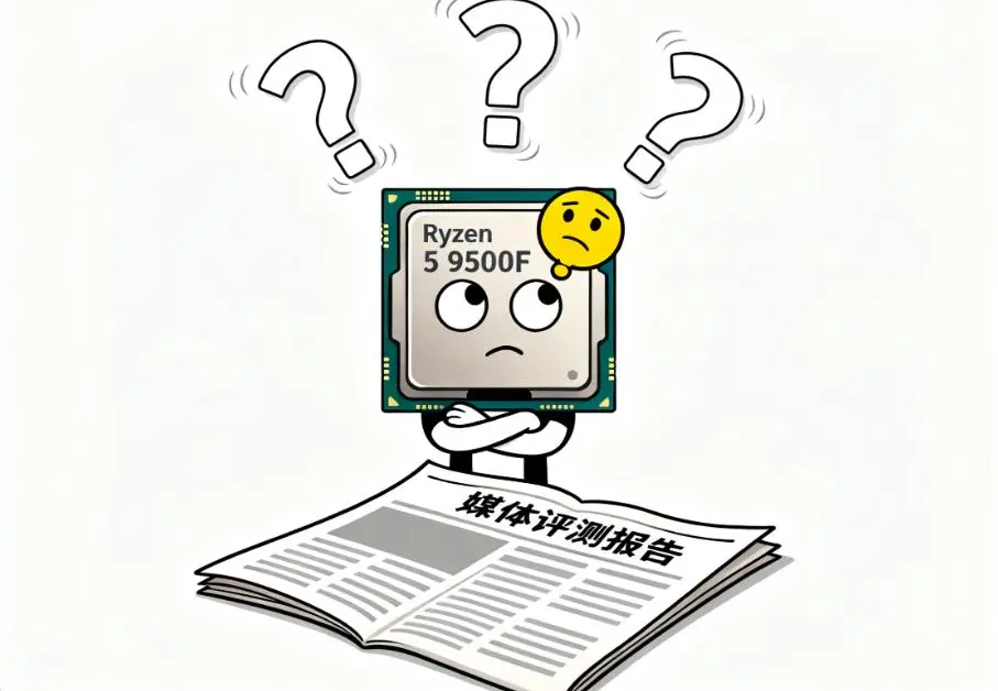 AMD锐龙5 9500F：雷声大雨点小的新品