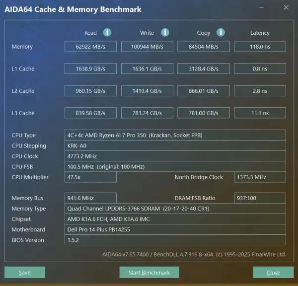 Ryzen AI_Dell Pro 14 Plus AMD锐龙AI 7 Pro 350 商用笔记本评测