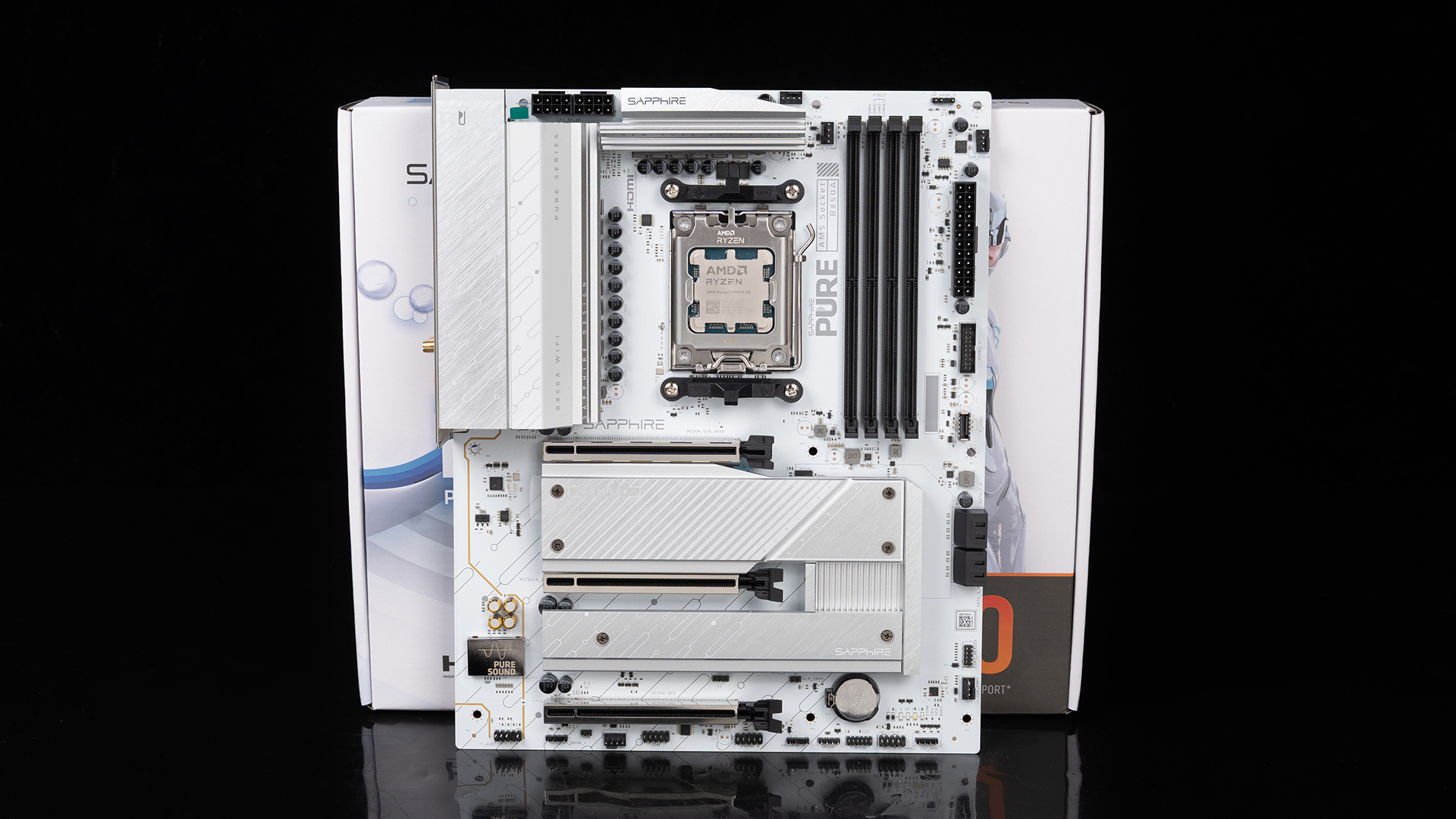 9950X3D_蓝宝石PURE极地B850A WIFI开箱评测_锐龙9 9950X3D B850主板性能测试