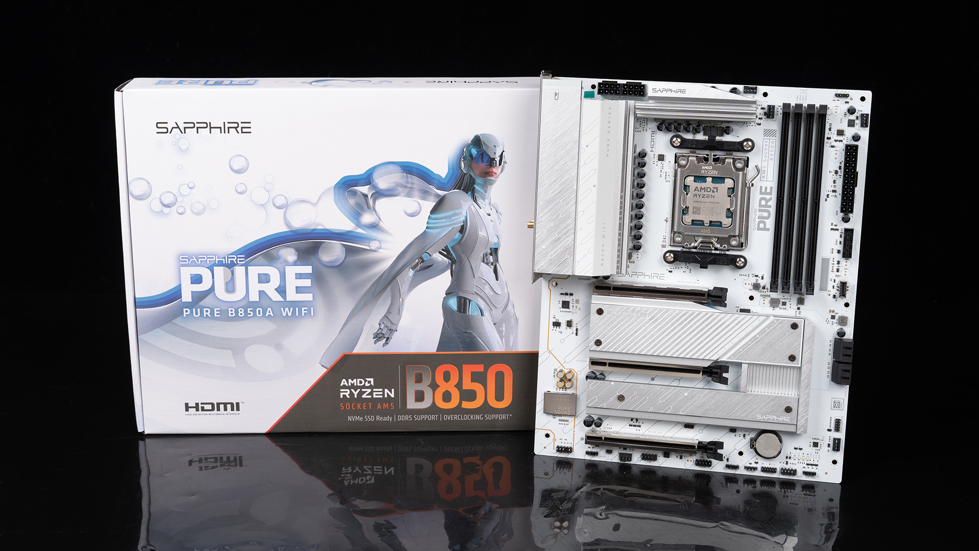 9950X3D_锐龙9 9950X3D B850主板性能测试_蓝宝石PURE极地B850A WIFI开箱评测