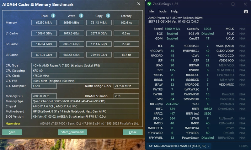 惠普EliteBook 8 锐龙版 AI+ PC_ AMD锐龙AI 7 350 处理器 Windows 11 AI+ PC_Ryzen AI