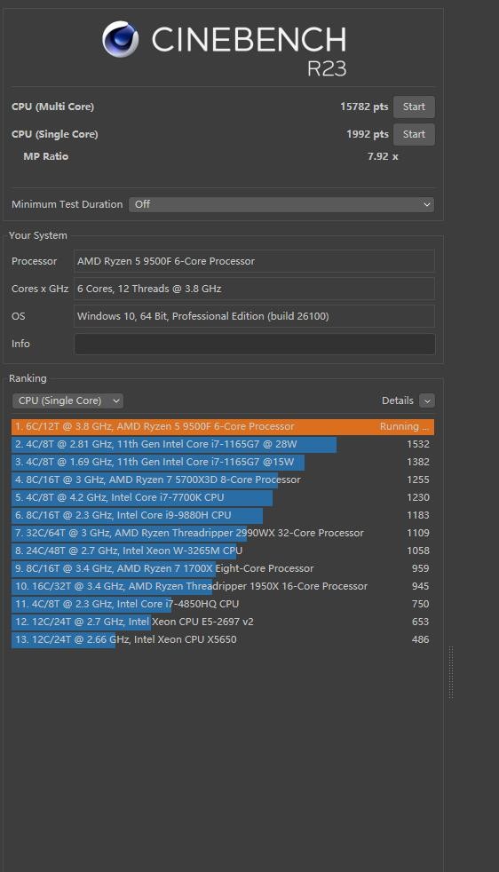 AMD锐龙5 9500F不带核显处理器评测_9500F_AMD 9500F性能测试与游戏体验