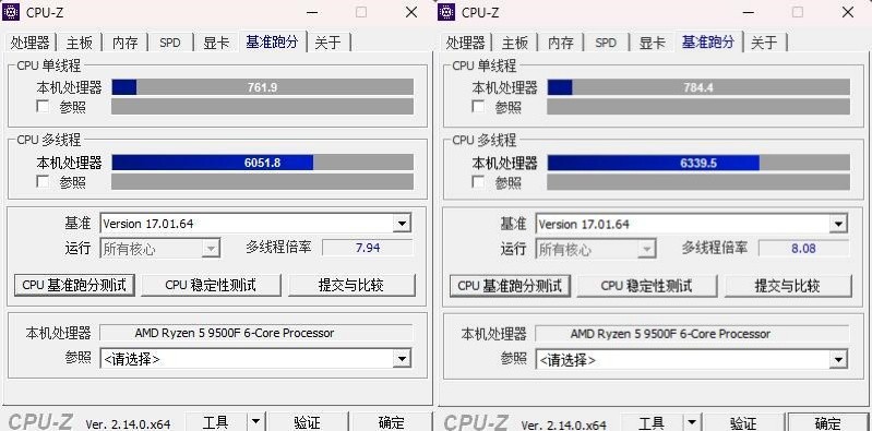AMD 9500F性能测试与游戏体验_9500F_AMD锐龙5 9500F不带核显处理器评测