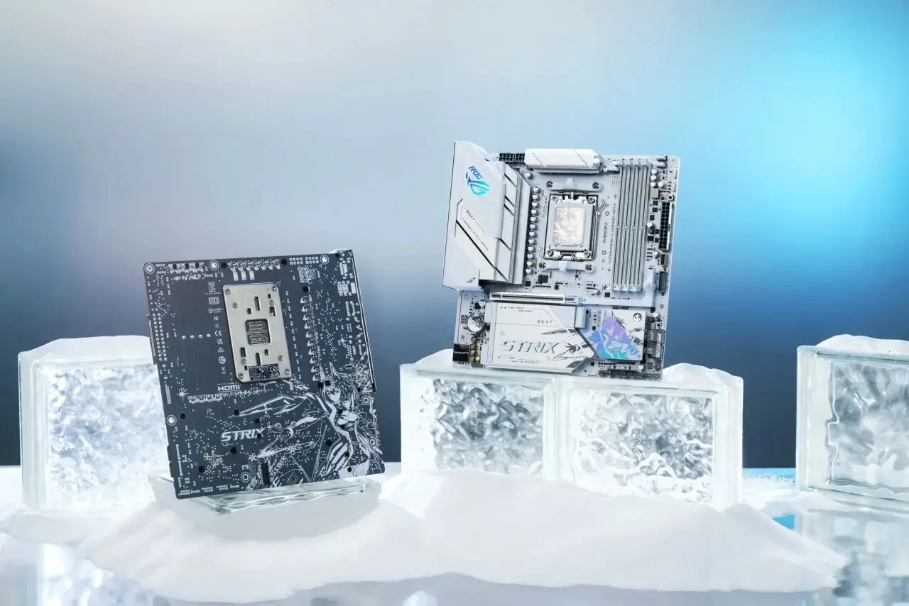 华硕B860重炮手WIFI主板Intel酷睿Ultra 7 265F电竞平台_华硕B850小吹雪主板AMD锐龙7 9800X3D性能配置_9800X3D