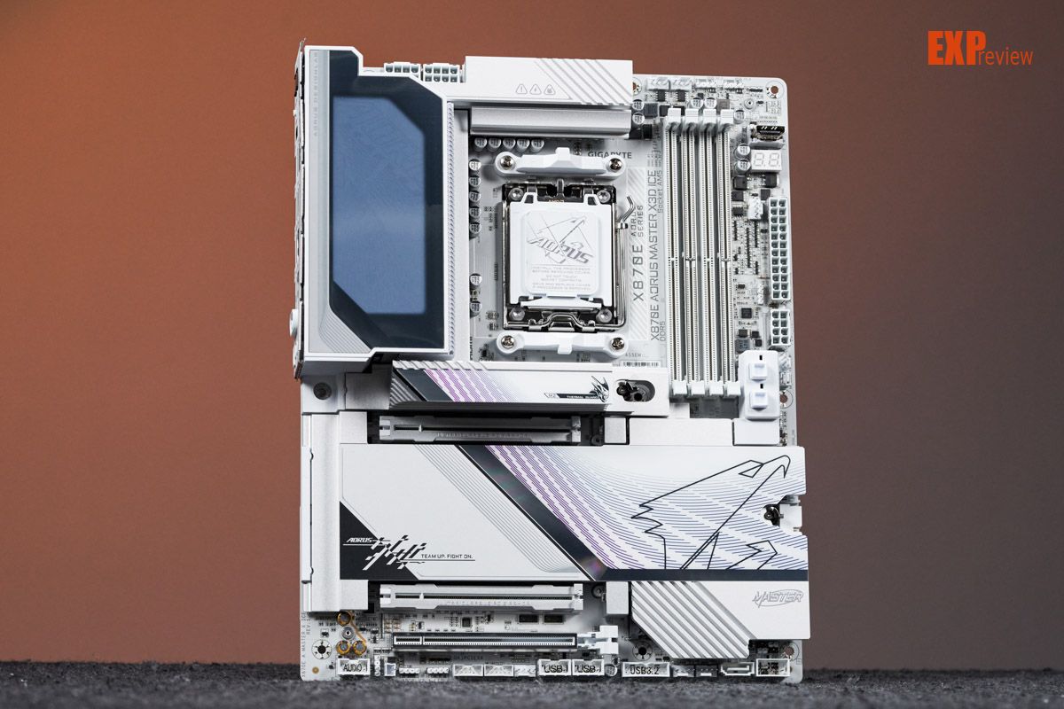 9950X3D_技嘉X870E AORUS MASTER X3D ICE主板 8层背钻PCB主板 X3D Turbo 2.0技术