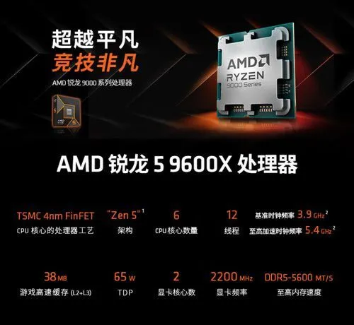 双十一大促预热已开启！AMD锐龙5 9600X性价比之选