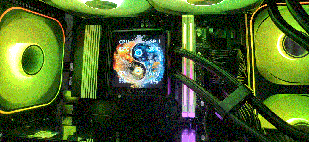 240水冷就能轻松按住9800X3D，银昕E240 MAX巨幕3.95寸LCD水冷 评测