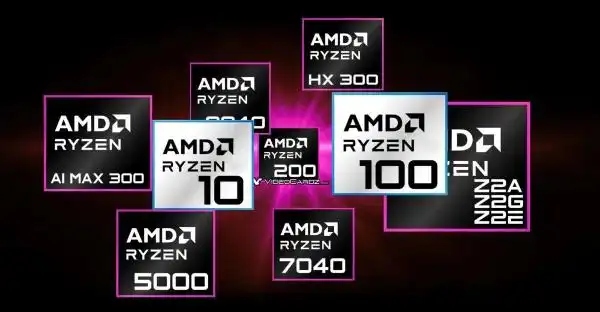 新瓶装旧酒，AMD悄然推出Ryzen 100与Ryzen 10系列笔电处理器