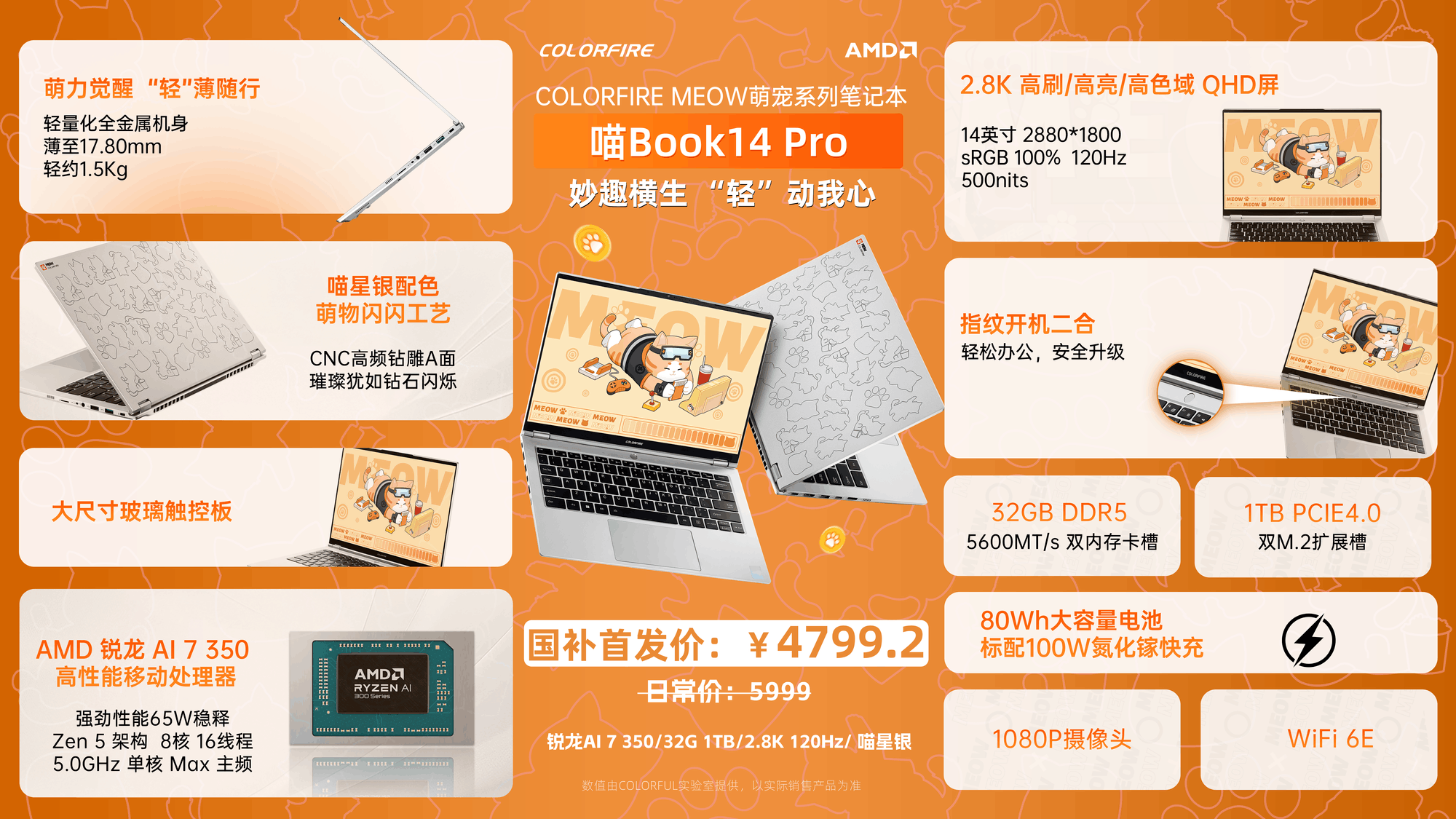 MEOW 喵Book14 Pro首发：以萌宠美学定义新一代轻薄本