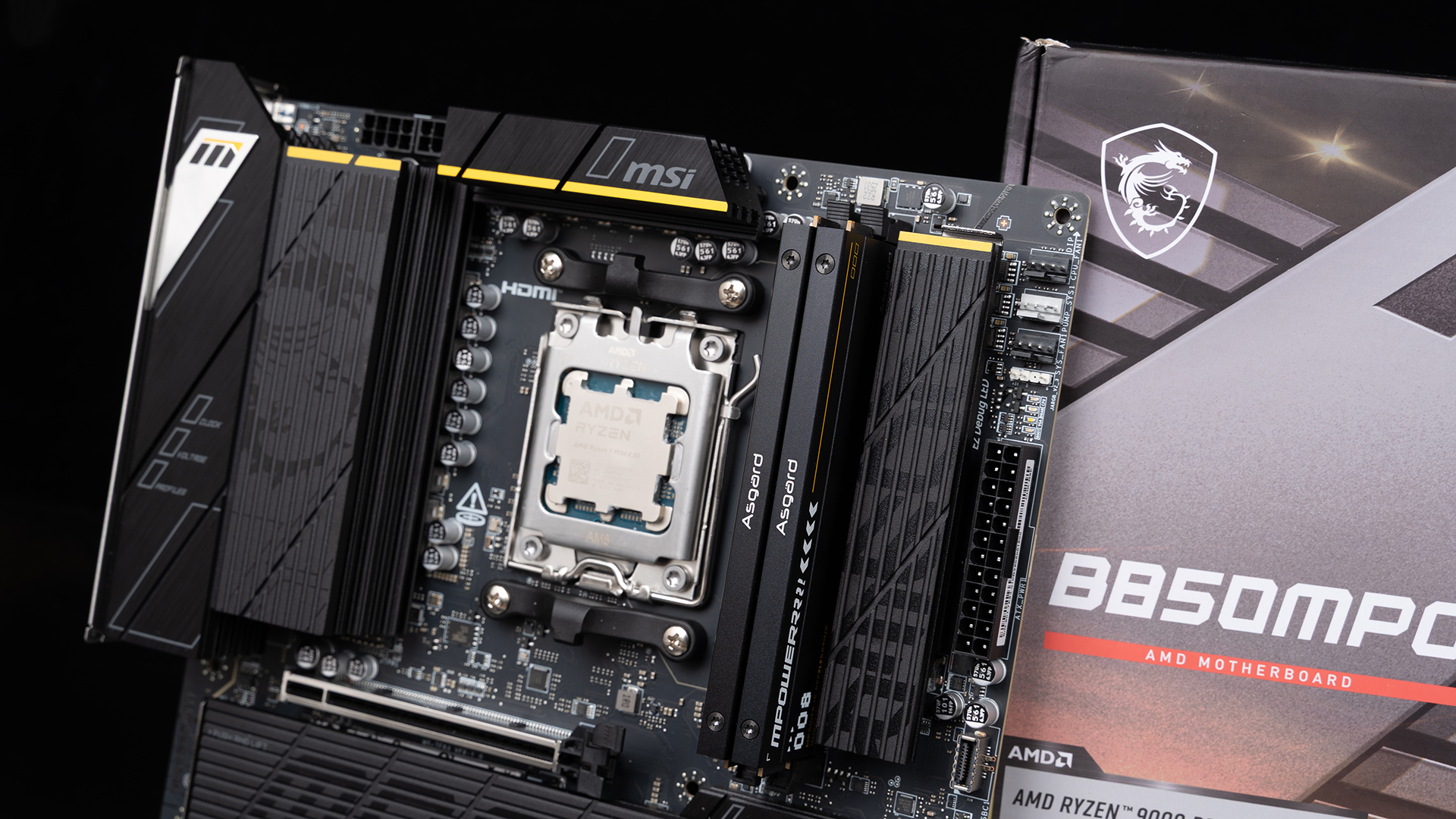 AMD平台王者级MATX！9800X3D&9950X3D+微星B850MPOWER深入测试