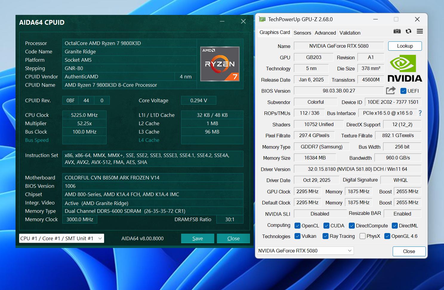 9800X3D+七彩虹B850M ARK 方舟评测：稳8400C36、三M.2、异步超频