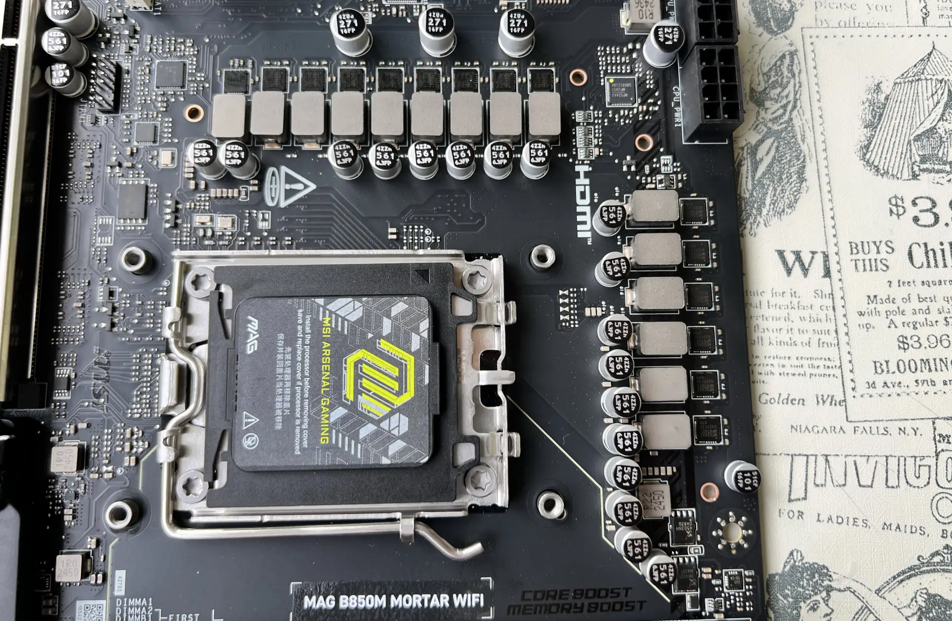 微星MAG B850M MORTAR WIFI迫击炮 主板 性价比_微星MAG系列 迫击炮 主板 锐龙9000系列 适配_Ryzen AI