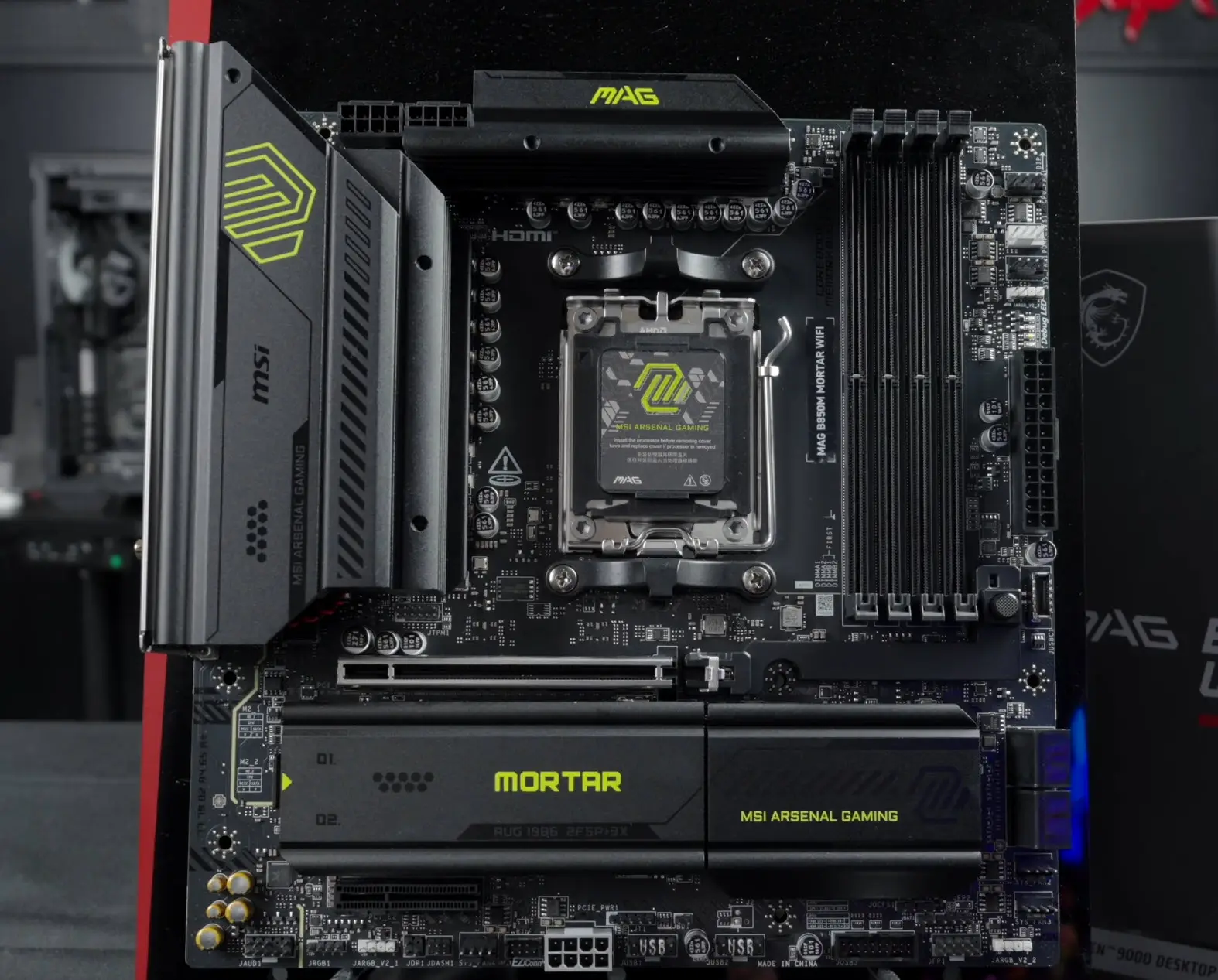 微星MAG B850M MORTAR WIFI迫击炮 主板 性价比_微星MAG系列 迫击炮 主板 锐龙9000系列 适配_Ryzen AI