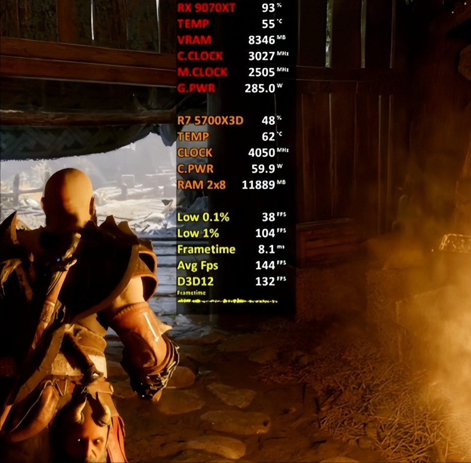 Ryzen 7 5700X3D 显卡搭配推荐_5700X_Ryzen 7 5700X3D Radeon RX 9070 XT 16GB 性能测试