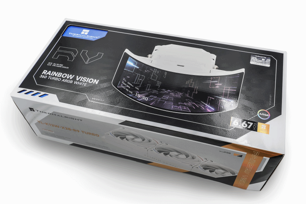 利民彩虹视界TURBO 360白色水冷双屏幕主机评测_9950X3D_Tt钢影透S-M Pro机箱9950X3DROG B850小吹雪索泰5080装机配置分享