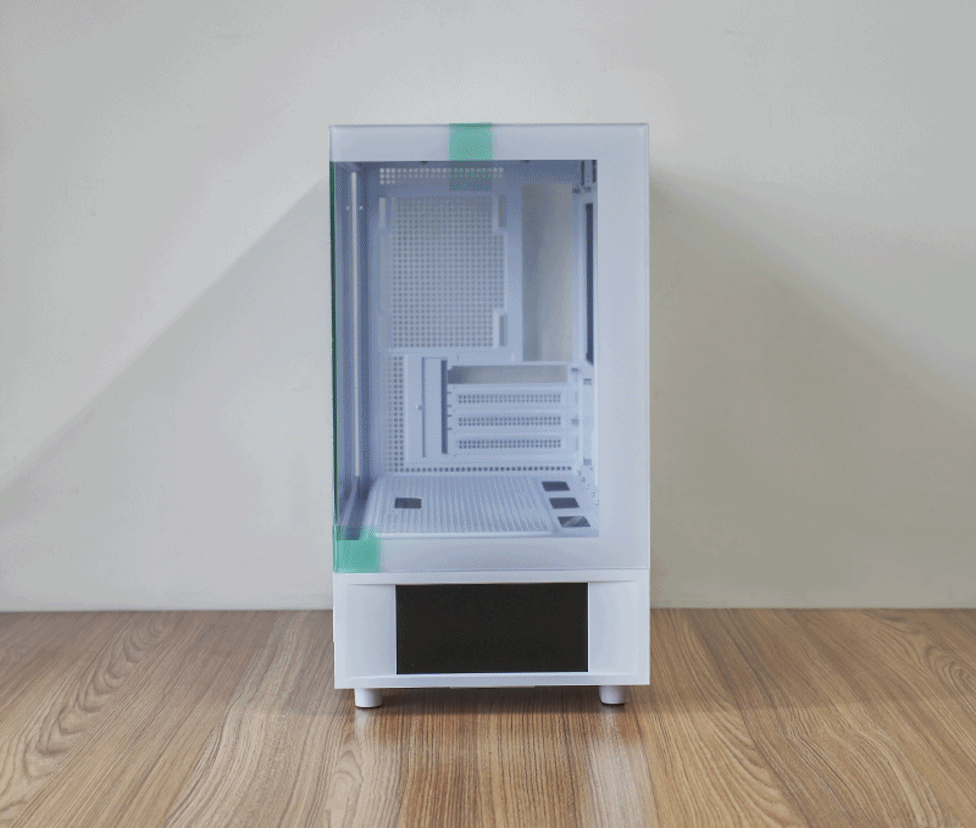 Tt钢影透S-M Pro机箱9950X3DROG B850小吹雪索泰5080装机配置分享_9950X3D_利民彩虹视界TURBO 360白色水冷双屏幕主机评测