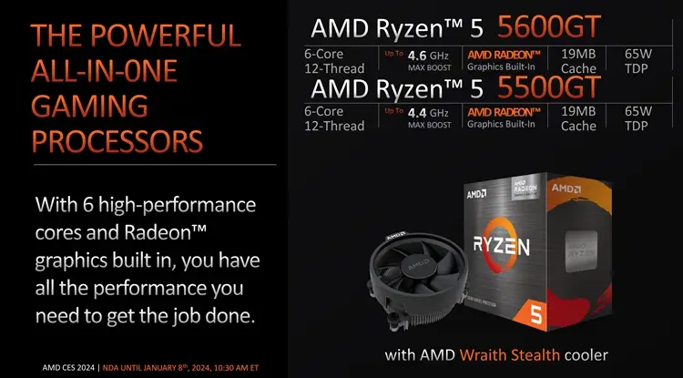 AMD锐龙8000G处理器性能对比_5600GT_锐龙8040系列AI性能测试