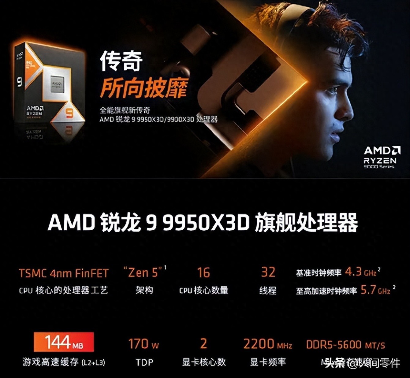AMD Ryzen 9 9950X3D 战力拆解：旗舰玩家的“缓存武器库”与生态博弈