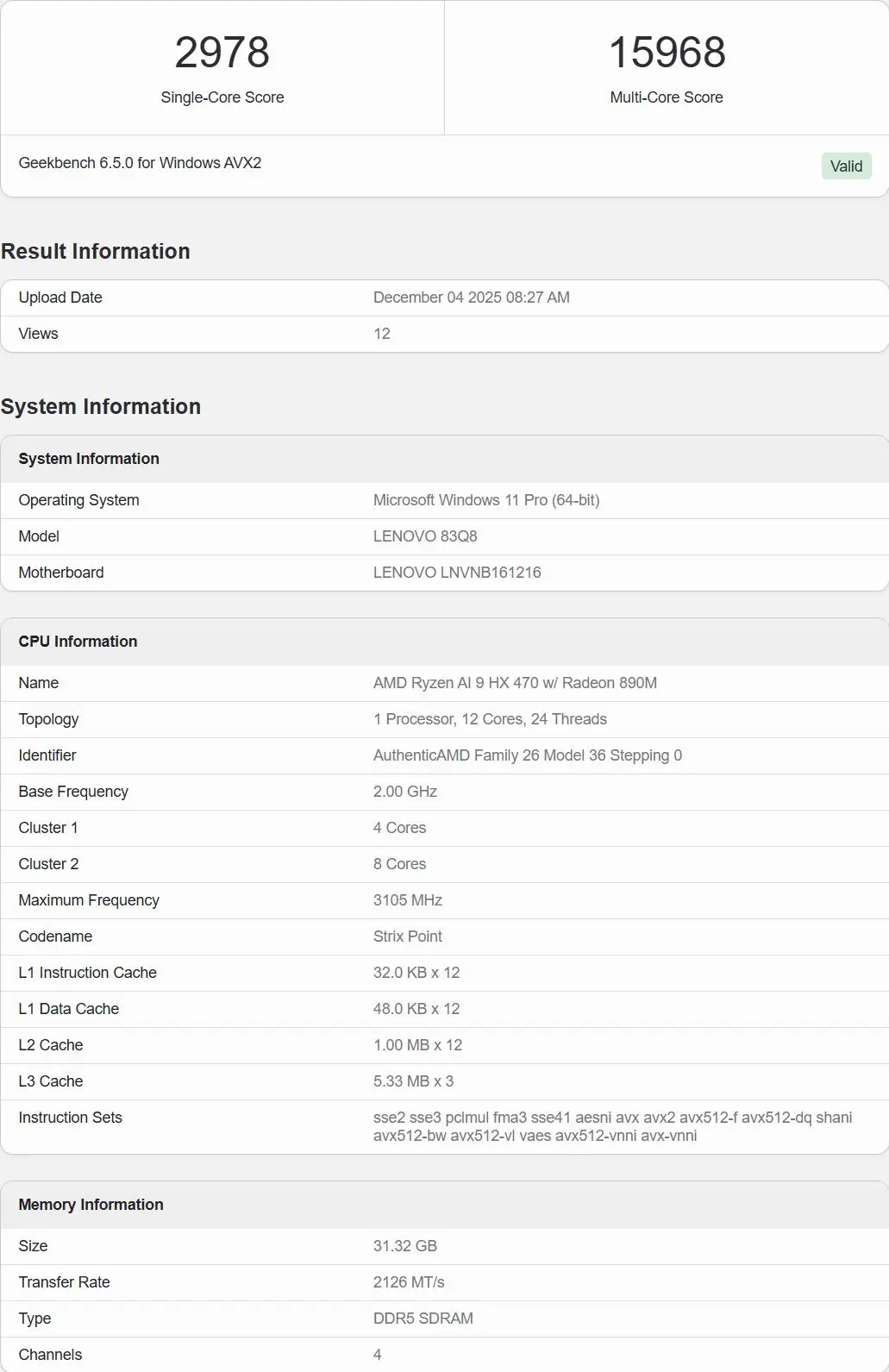 多核性能增20%：AMD Ryzen AI 9 HX 470处理器跑分曝光