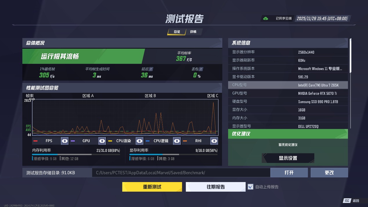 游戏CPU性能对比_9600X_AMD Ryzen 5 9600X vs 英特尔酷睿Ultra 7 265K