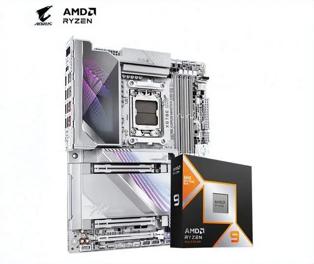 9800X3D_技嘉B850M AORUS PRO WIFI7电竞雕 中端主板推荐_技嘉X3D AORUS PRO X3D ICE主板 AMD锐龙9 9800X3D处理器 双十二装机清单