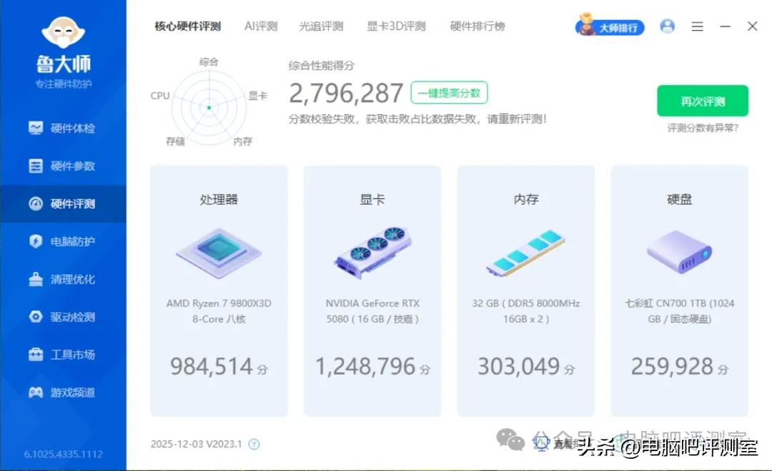 游戏性能9800x3d配置_技嘉X870E AROUS PRO X3D ICE主板评测_9800X3D