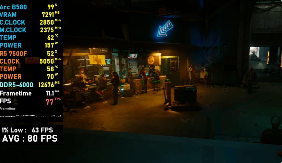 7500F_Ryzen 5 7500F游戏性能测试_ARC B580评测