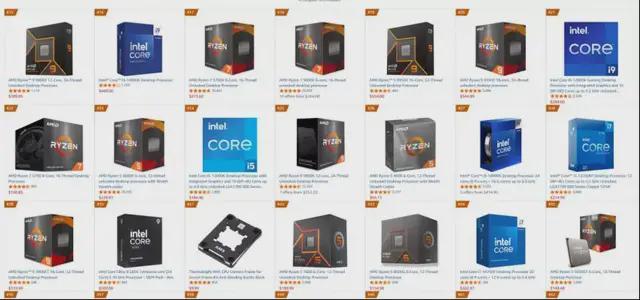 Ryzen7系列处理器市场表现_AMD亚马逊CPU排行榜_9800X3D