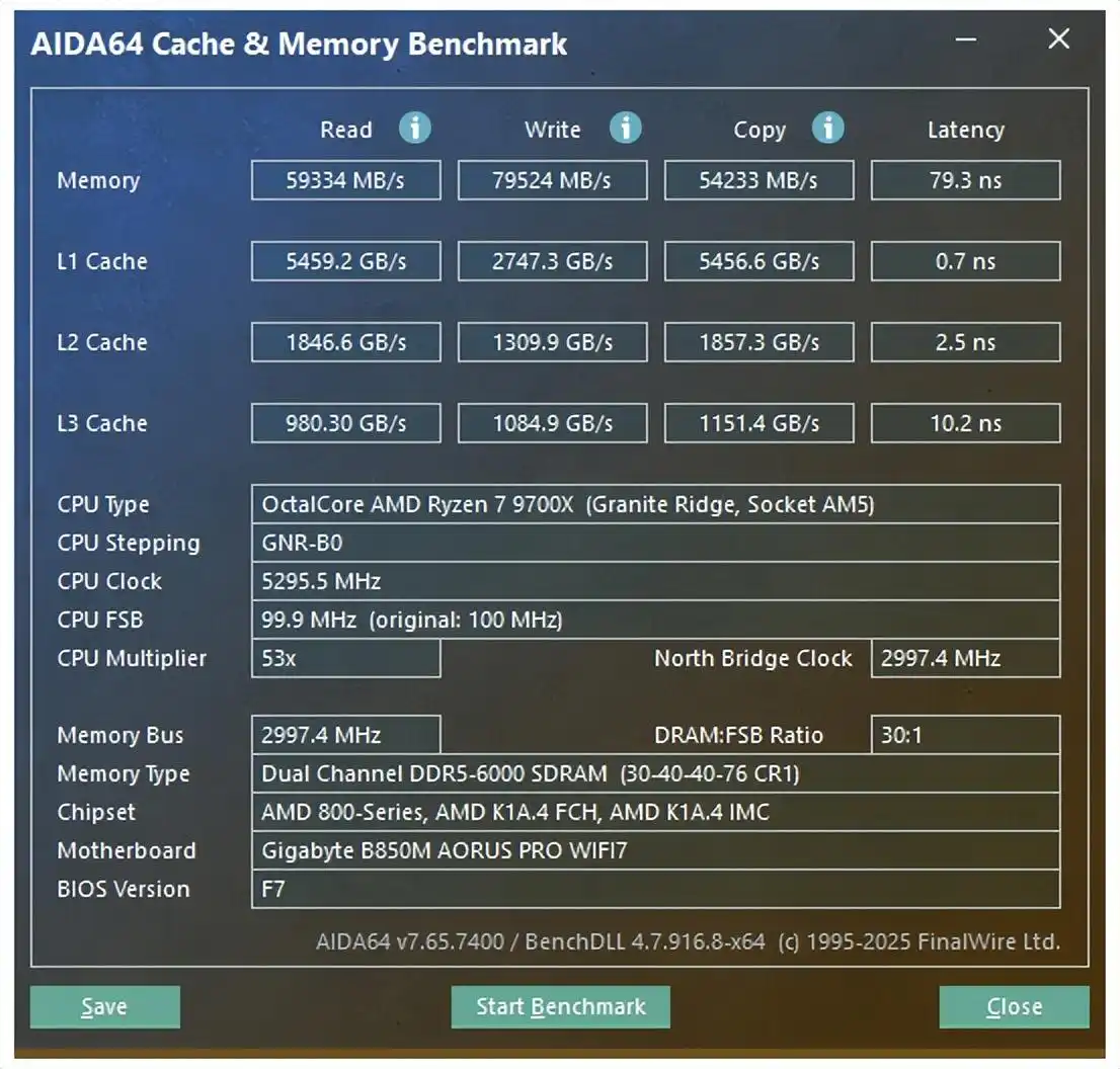 威刚XPG D350G DDR5内存评测_AMD锐龙7 9700X装机配置_9700X