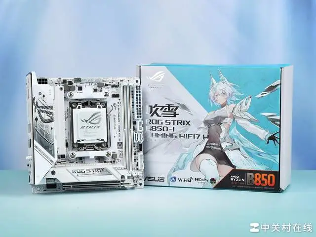 华硕吹雪姬ITX主板性能表现_华硕B850迷你吹雪主板评测_9800X3D